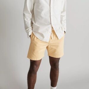 Madewell cotton everywhere shorts chamomile yellow